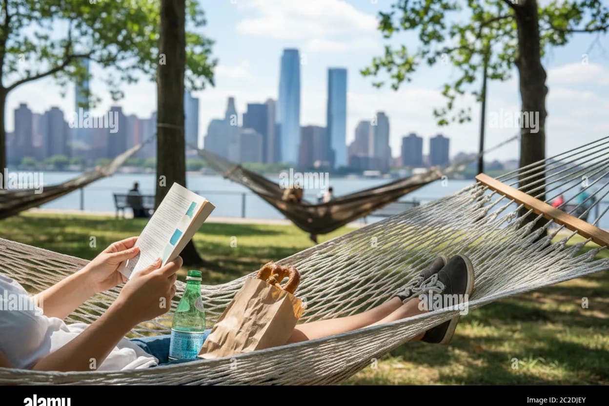 Editorial detail for Governors Island Hammock Grove for a Breezy Friend Hang Under $20