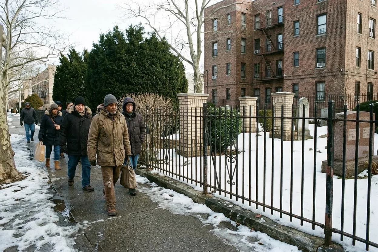 NYC experience scene for Gravesend Cemetery: Brooklyn's Tiny Colonial Burial Ground Hidden by Traffic
