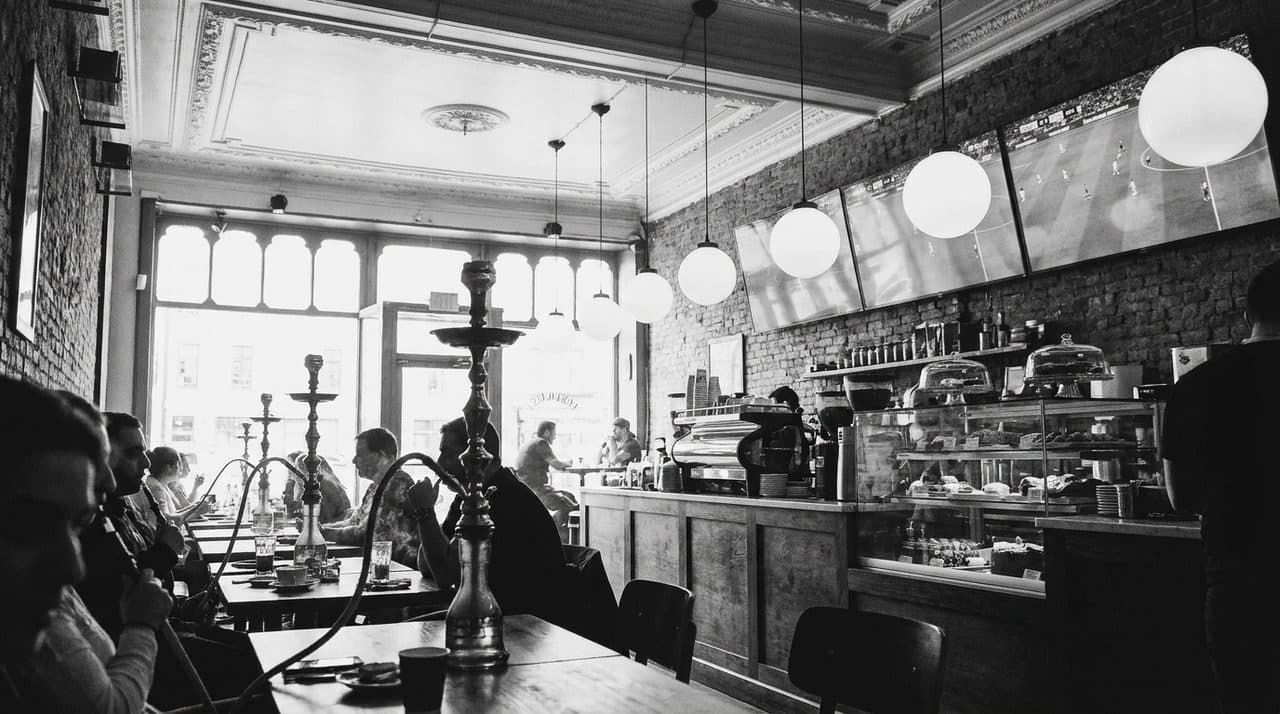 A Greek Café in Astoria During Panama vs Croatia With Neutral Crowds - cover