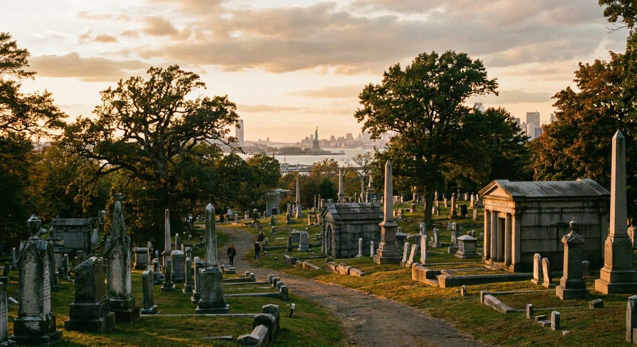 Green-Wood Cemetery's Free Tours Explore Gothic Monuments and Harbor Views - cover image
