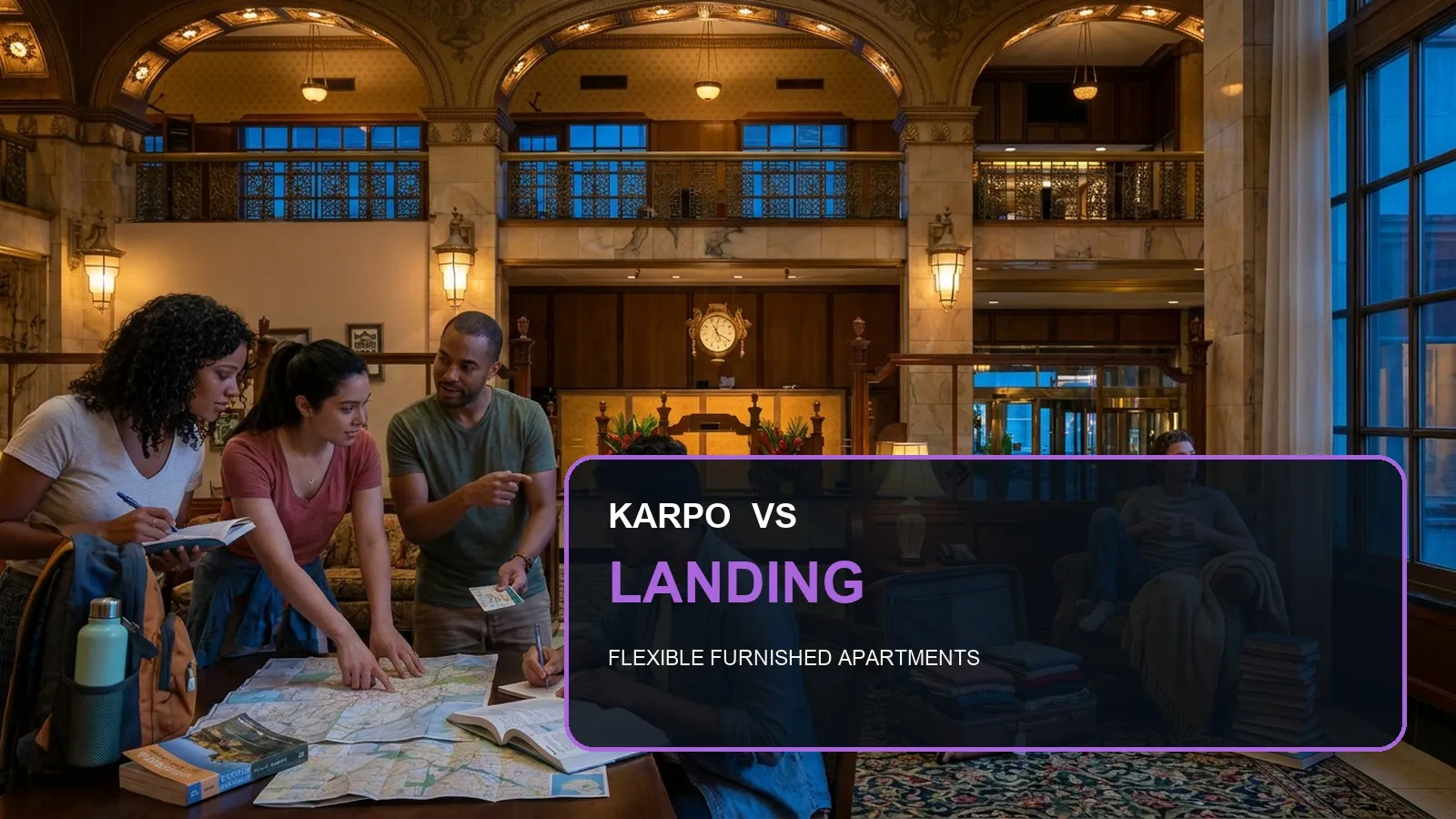 Karpo versus Landing in a photorealistic editorial comparison.