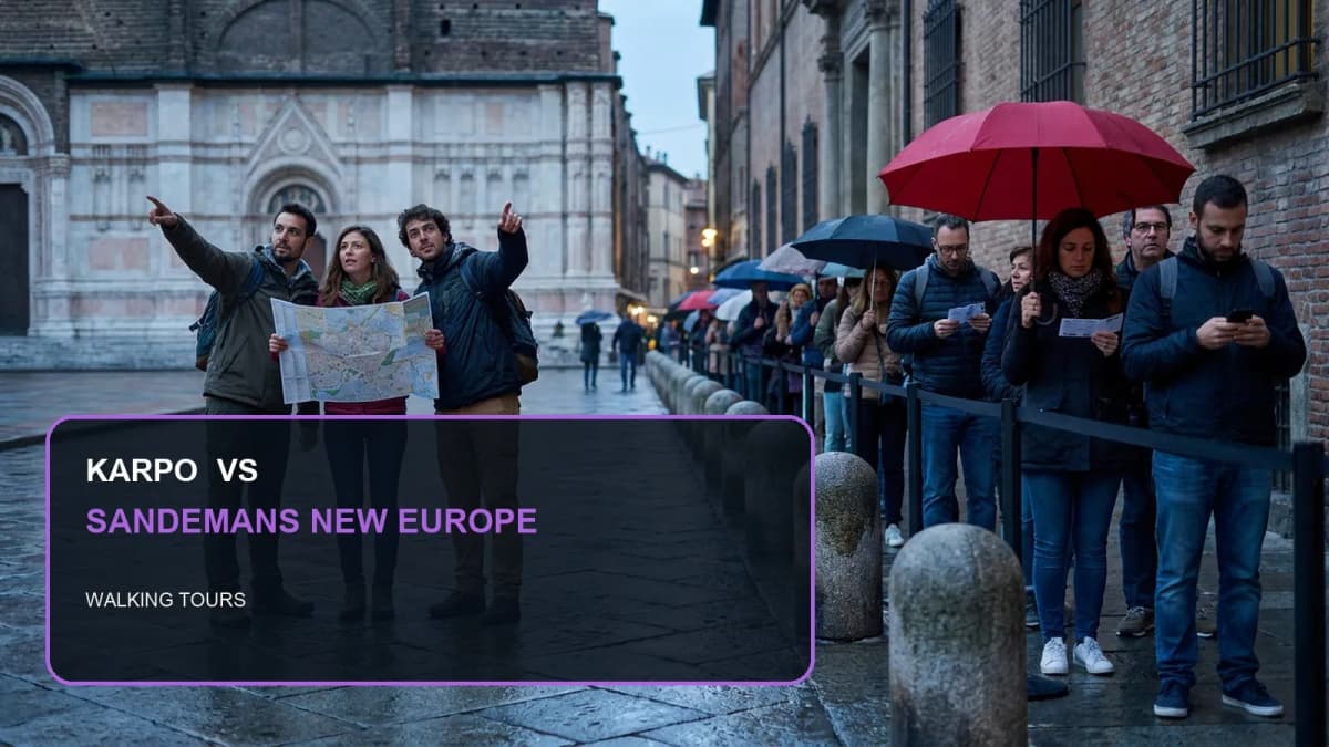 Karpo versus SANDEMANs NEW Europe in a photorealistic editorial comparison.