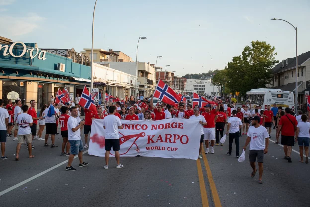 Foxborough public World Cup fan route for Norway and France supporters