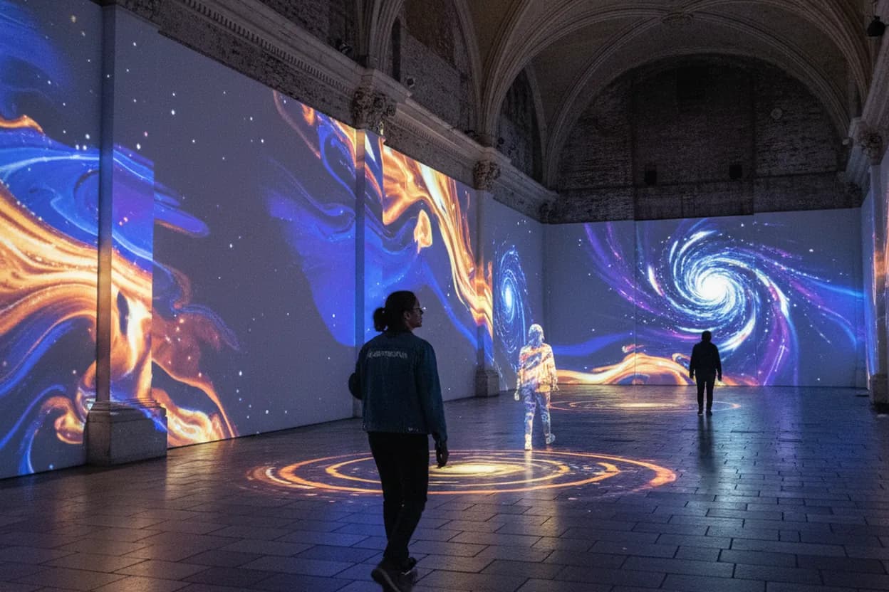 NYC experience scene for Hall des Lumieres With Kids: Is the Immersive Art Stop Worth the Price?