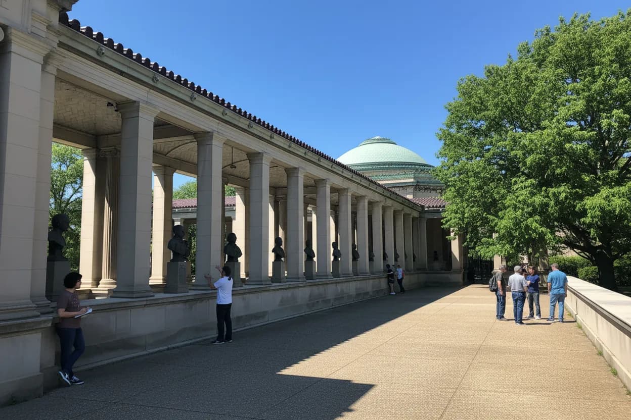 Cover scene for Hall of Fame for Great Americans: A Bronx Look-Up Walk Before Campus Errands