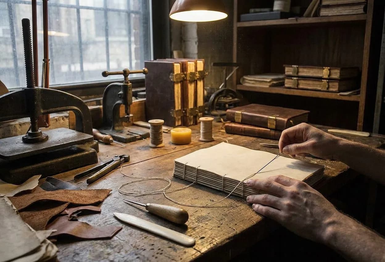 Hand-Bound Grimoire and Occult Manuscript Bindery in East Village