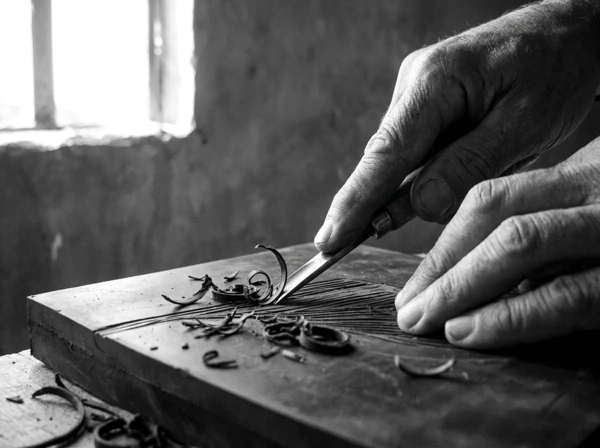 Hand-Carved Rubber Stamp Studio in Logan Square