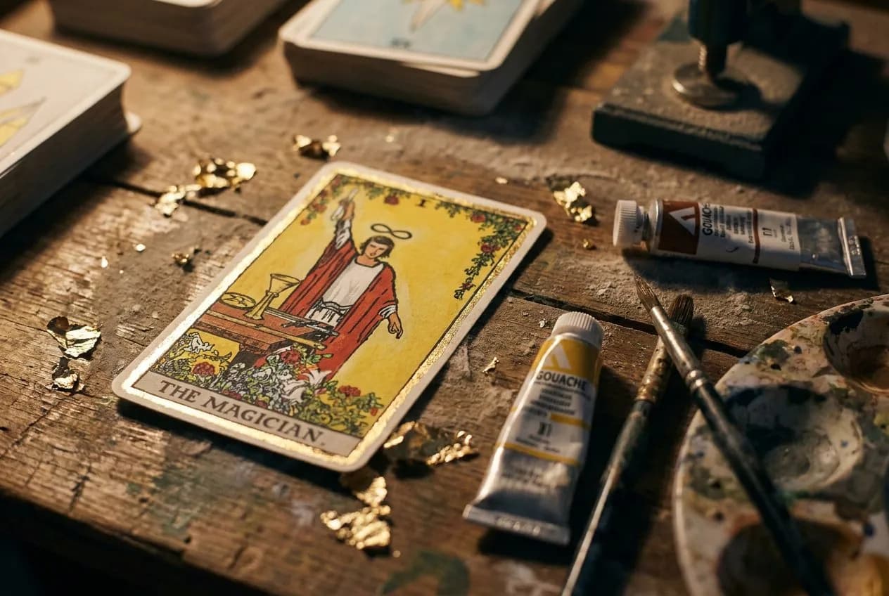 Hand-Painted Tarot Card Illustration Studio and Small Press in Astoria