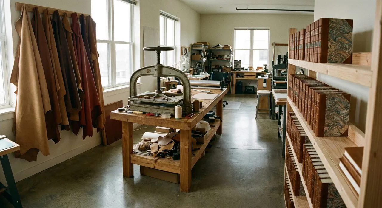 Hand-Tooled Leather Book Cover Bindery in Forest Hills