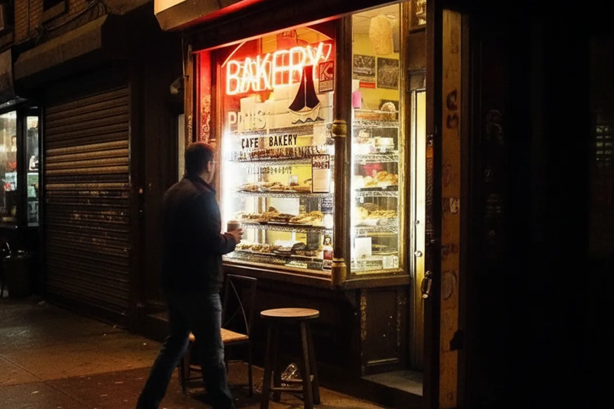 NYC experience scene for Hani’s Bakery in the East Village: Is the Slice-and-Coffee Stop Enough?