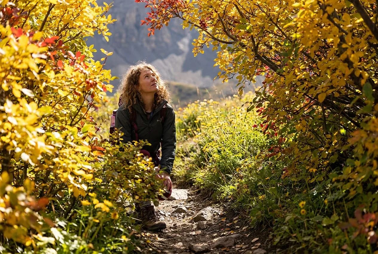 Highbridge Park's Water Tower Trail in Peak Foliage