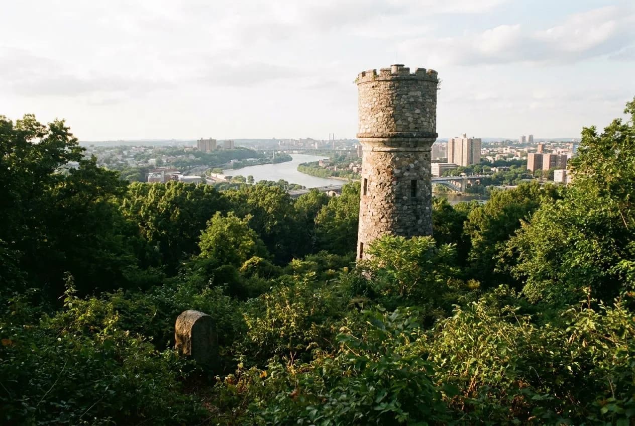 Highbridge Park Water Tower Trail and Harlem River Overlook