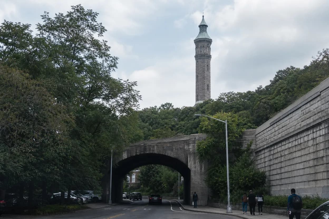 Cover scene for Highbridge Water Tower Open Hours: An Uptown View Plan With a Clock
