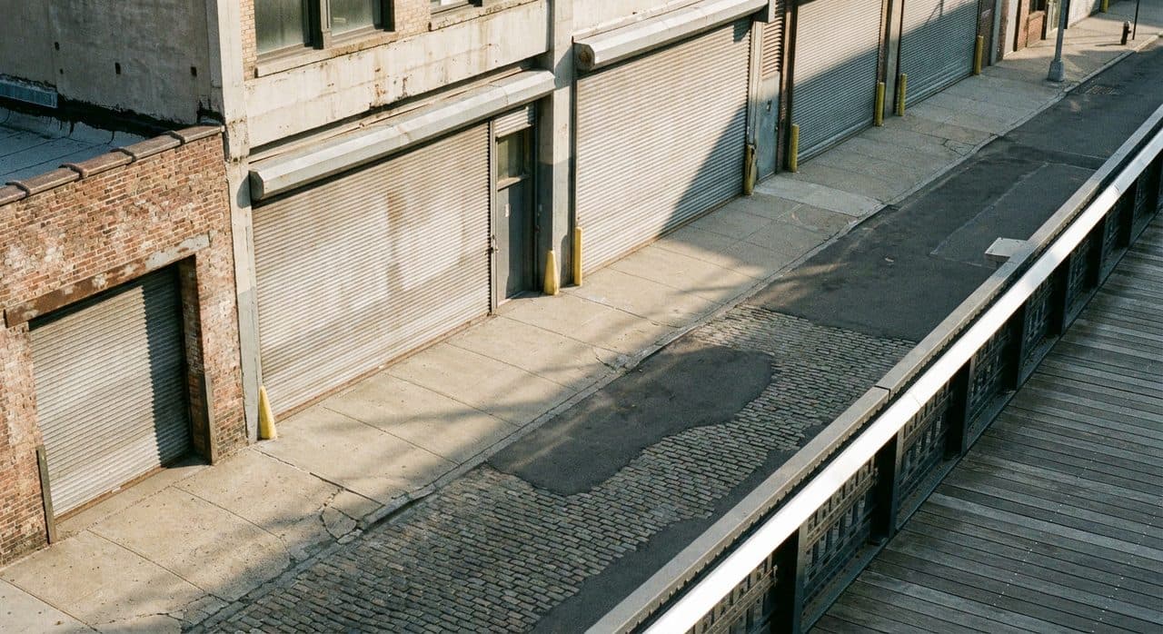 The High Line on a Weekday Morning Before the Galleries Open Below - scene