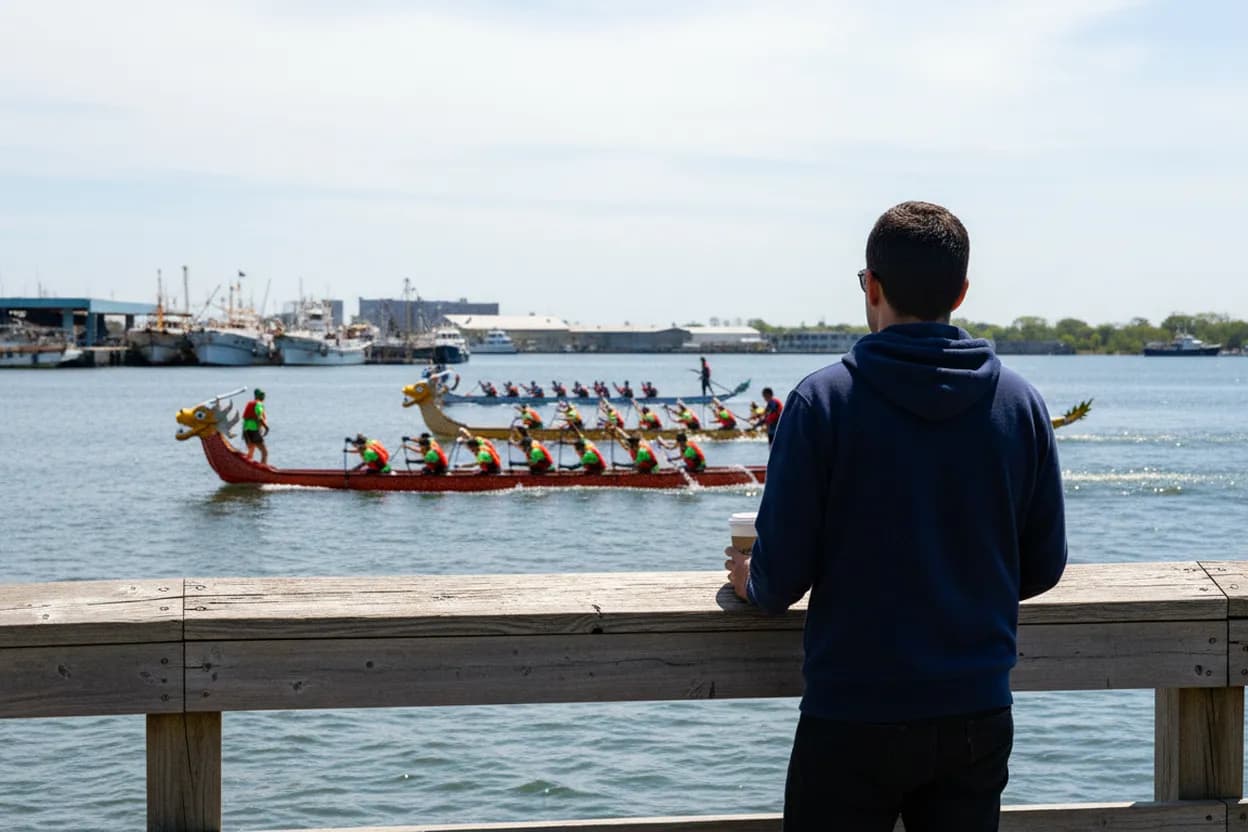 NYC experience scene for Hong Kong Dragon Boat Festival at Meadow Lake: A Queens Race-Day Plan Before the Heat Peaks