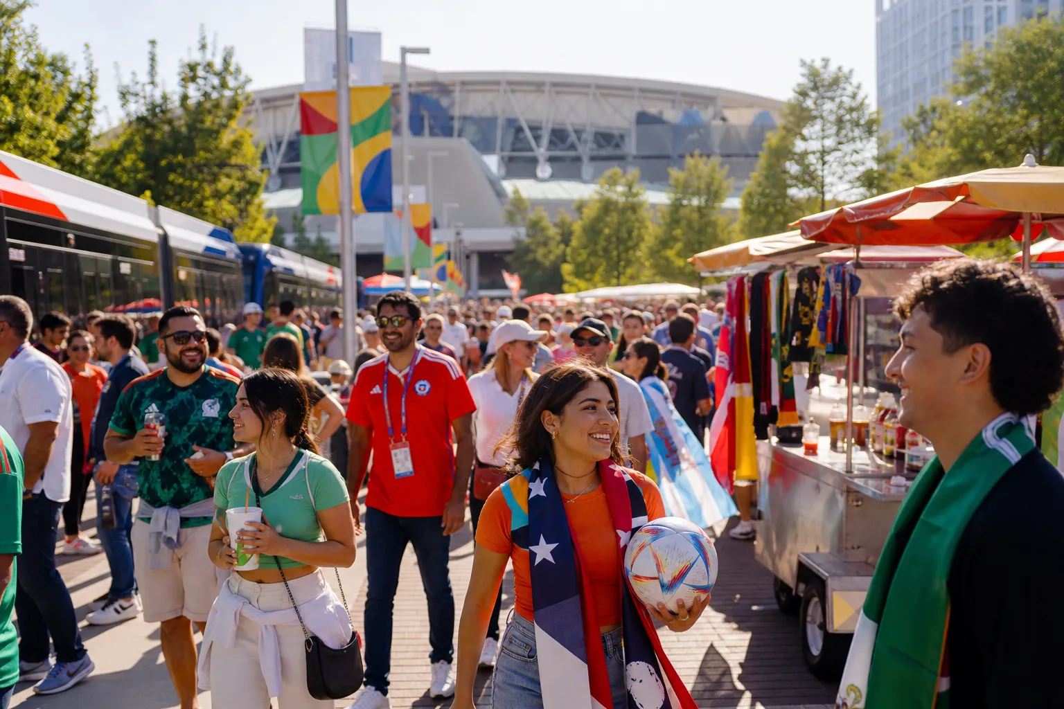 Houston World Cup match-day scene