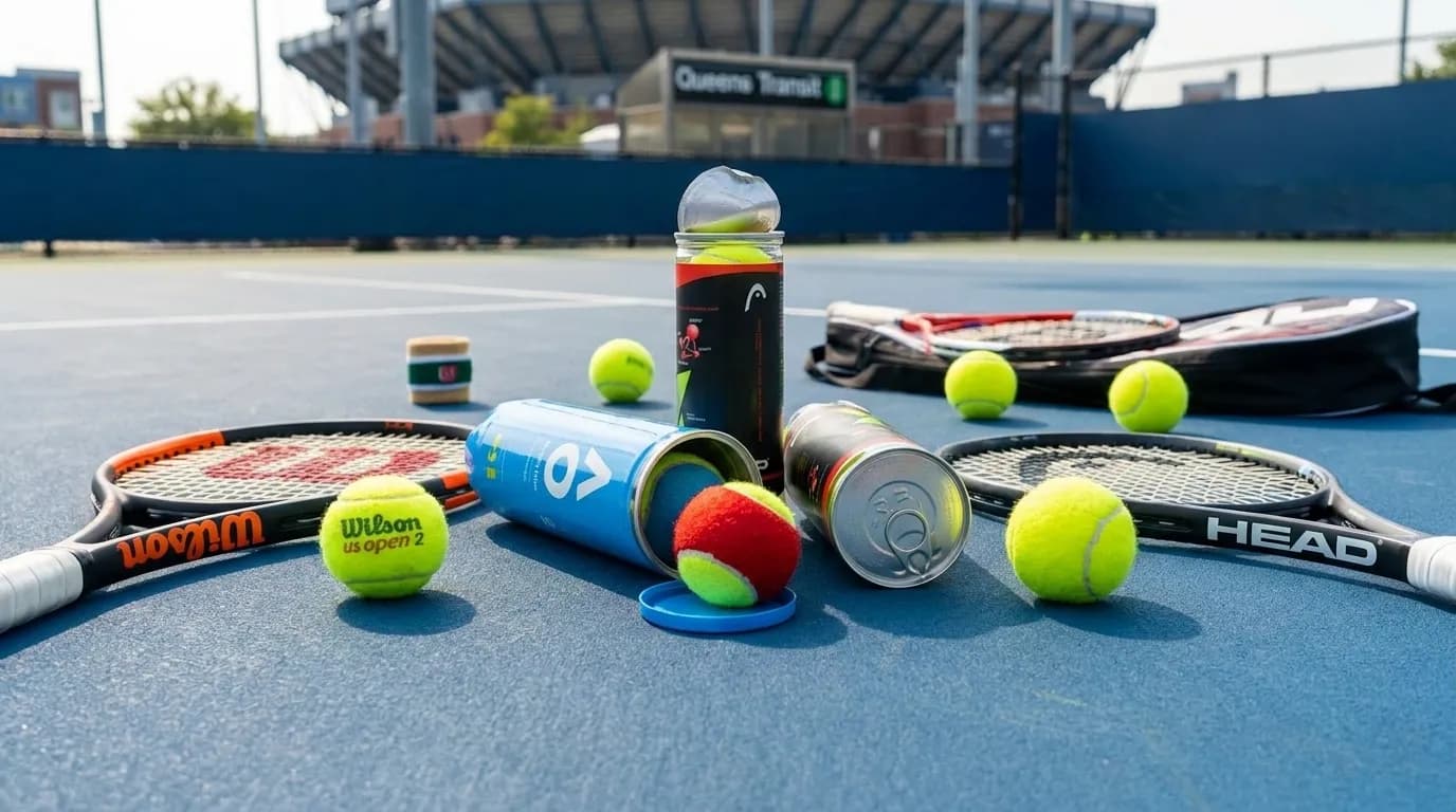 Photorealistic New York scene for How Ball Changes Affect US Open Men and Women.