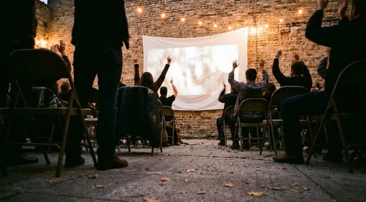 How Do USWNT Watch Parties Turn Warehouse Courtyards Into Roaring Bleachers? - scene