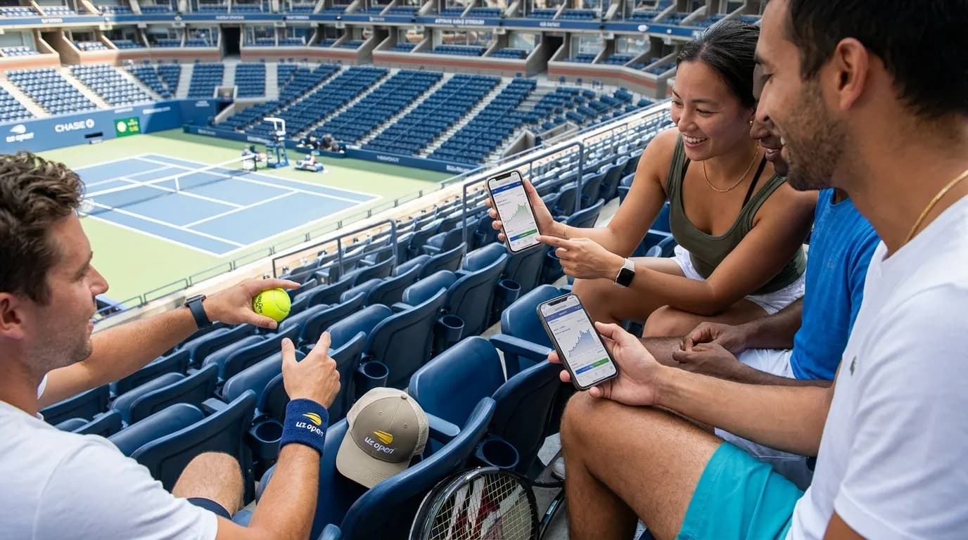 Bright editorial scene supporting How Dynamic Pricing Changes US Open Ticket Decisions.