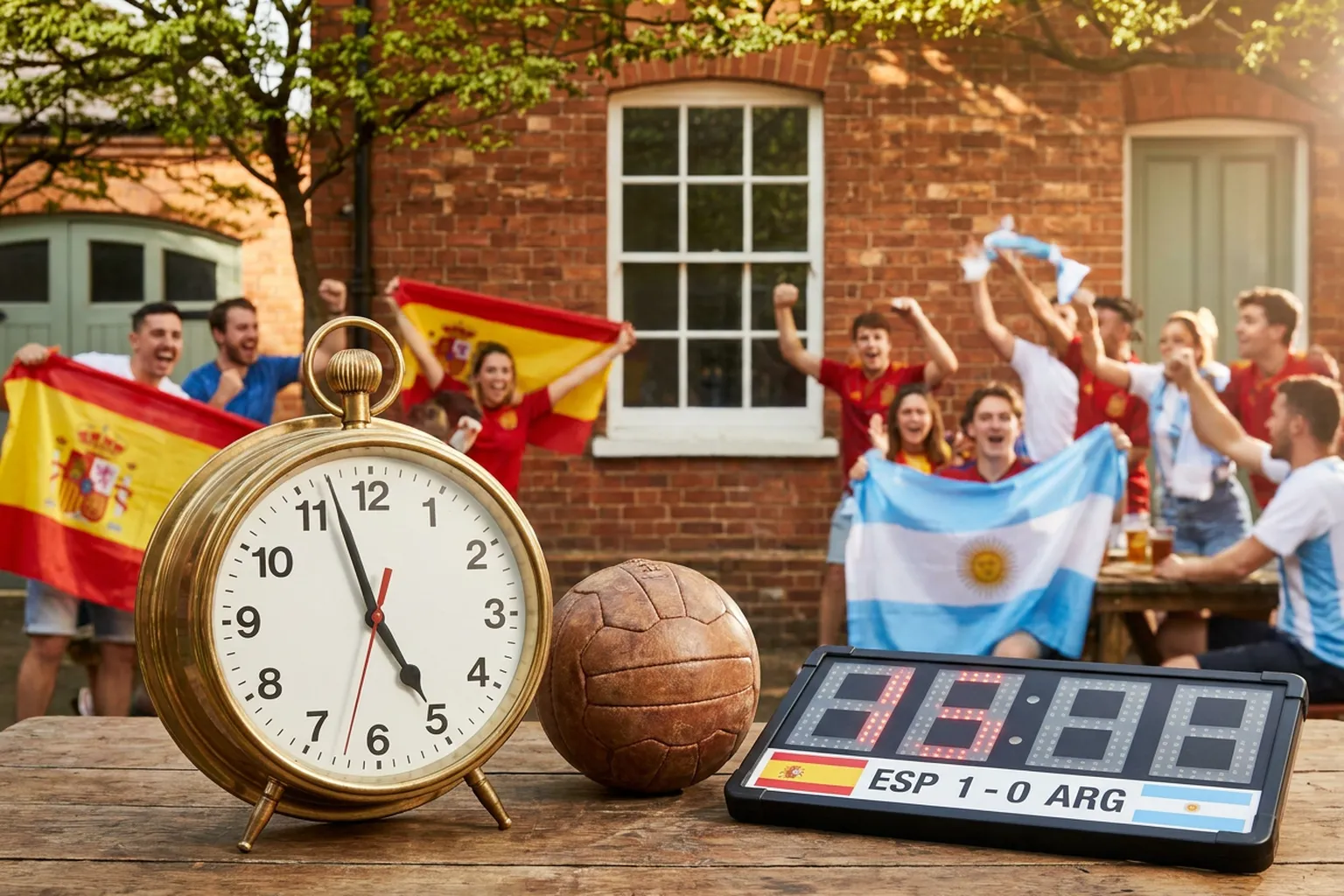 Bright World Cup match-day scene in East Rutherford · New York City · North America.