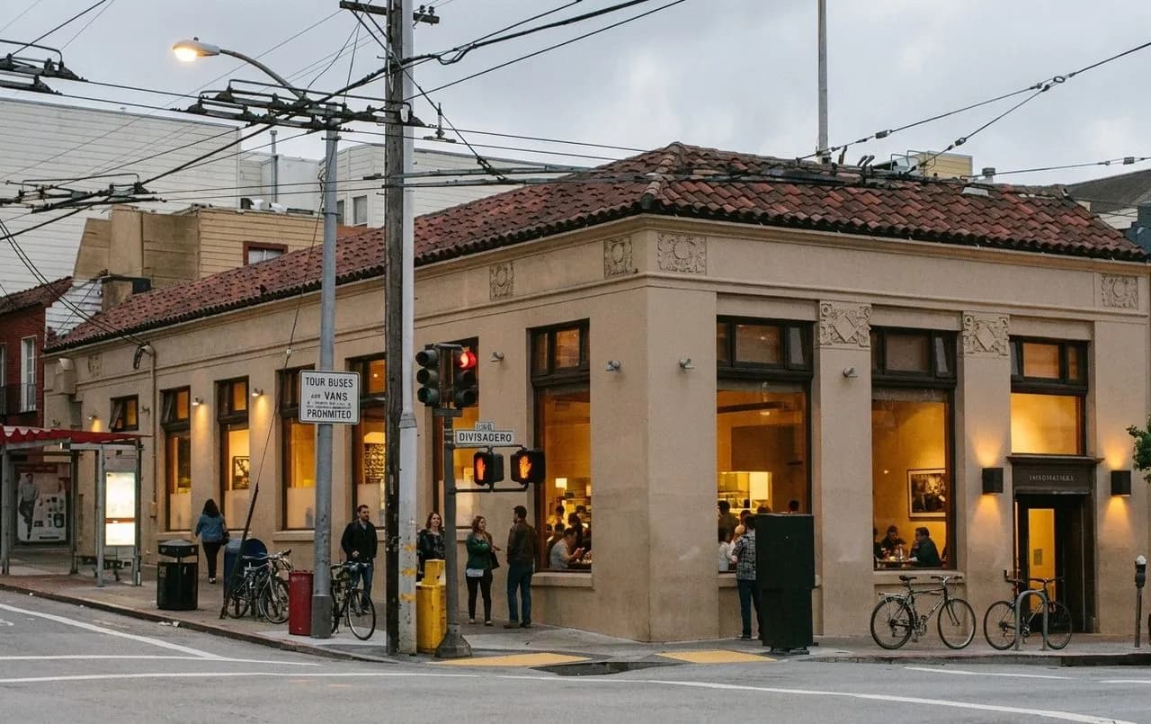 Nopa exterior on a San Francisco neighborhood block