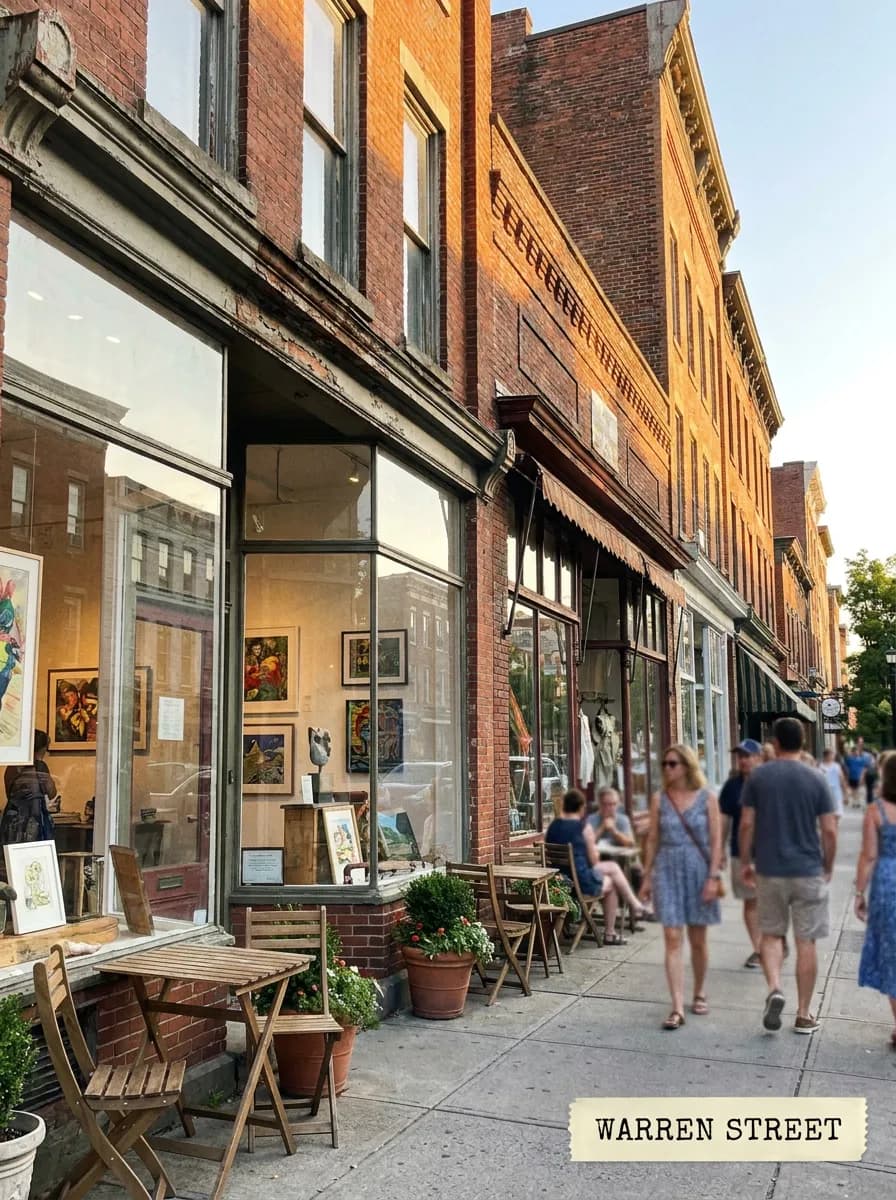 Hudson Warren Street arts weekend street scene