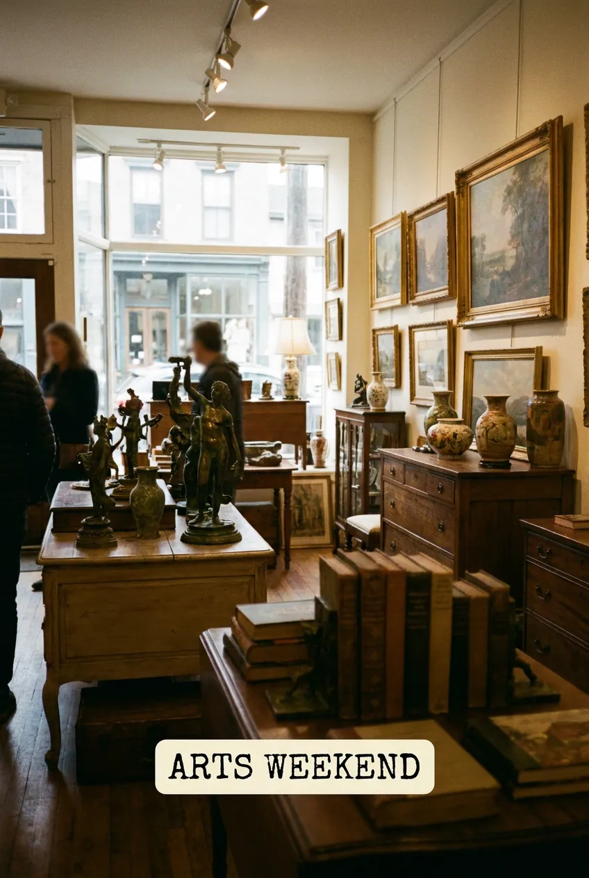 Hudson antique and gallery interior inspired by Warren Street