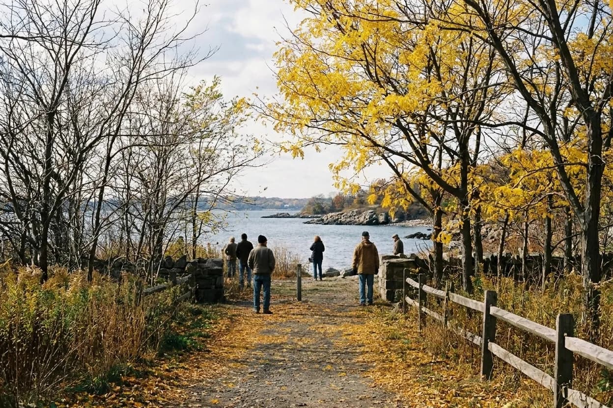 Cover scene for Hunter Island: The Rocky Shore Loop Hidden Inside Pelham Bay Park