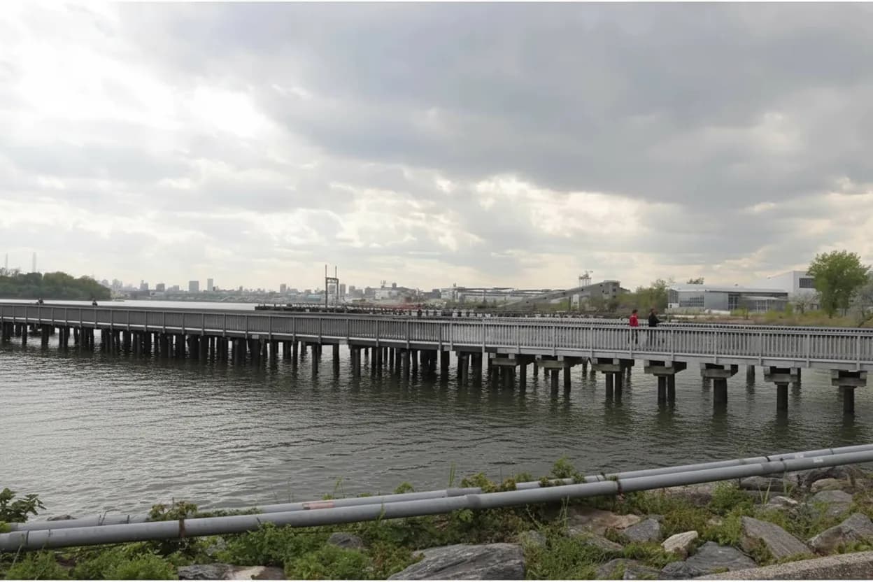 Cover scene for Hunts Point Riverside Park Pier Pause Before the Bx6 Gets Crowded