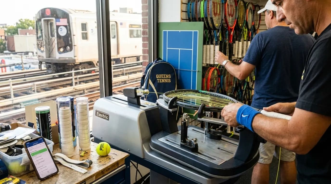 Bright editorial scene supporting Independent Tennis Shops Worth Visiting During US Open Week.