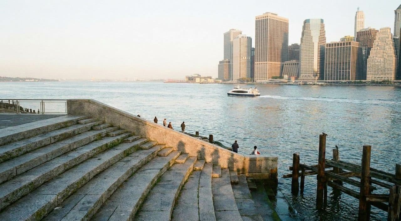 International Morning Matches From the Granite Steps Facing Water - scene