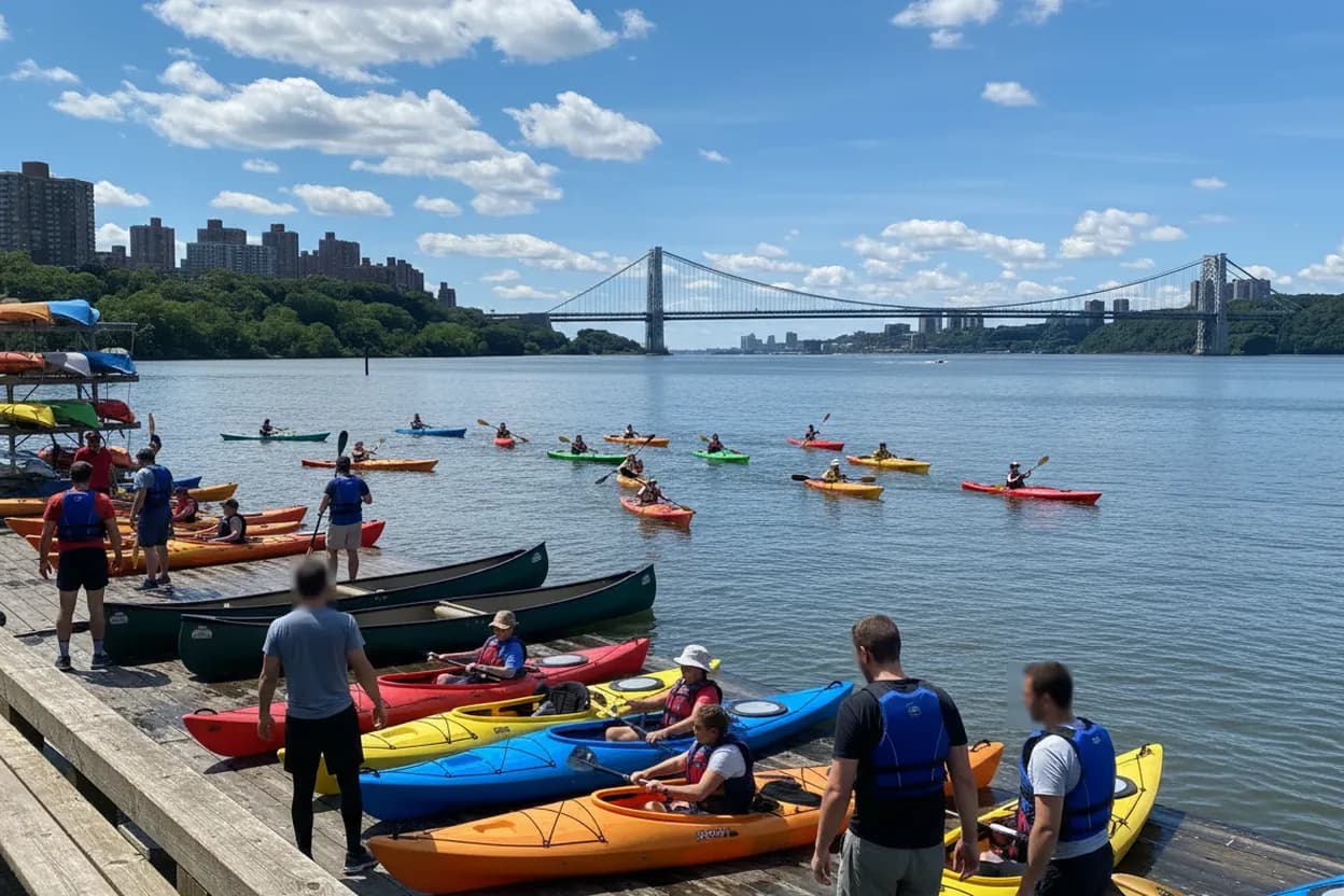 Cover scene for Inwood Canoe Club Open Paddle: A Hudson River Session for Cautious Beginners