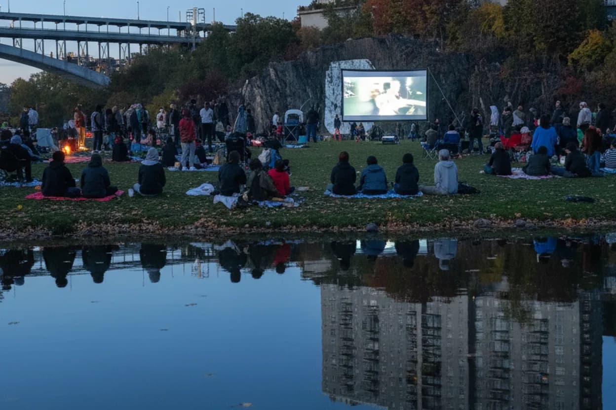 Cover scene for Inwood’s Alfresco Film Night for a Bilingual Outdoor Watch Plan