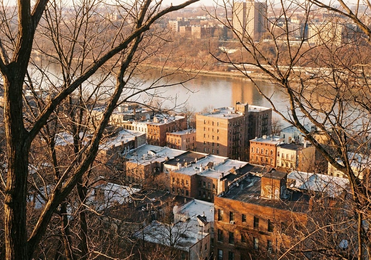 The Irish Bronx on a Weekend Morning Between Parish Halls and the River Ridge - scene