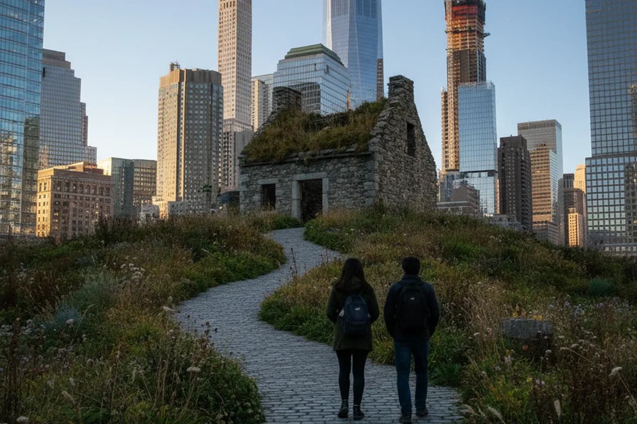 Cover scene for Irish Hunger Memorial: A Free Battery Park City Reflection Walk