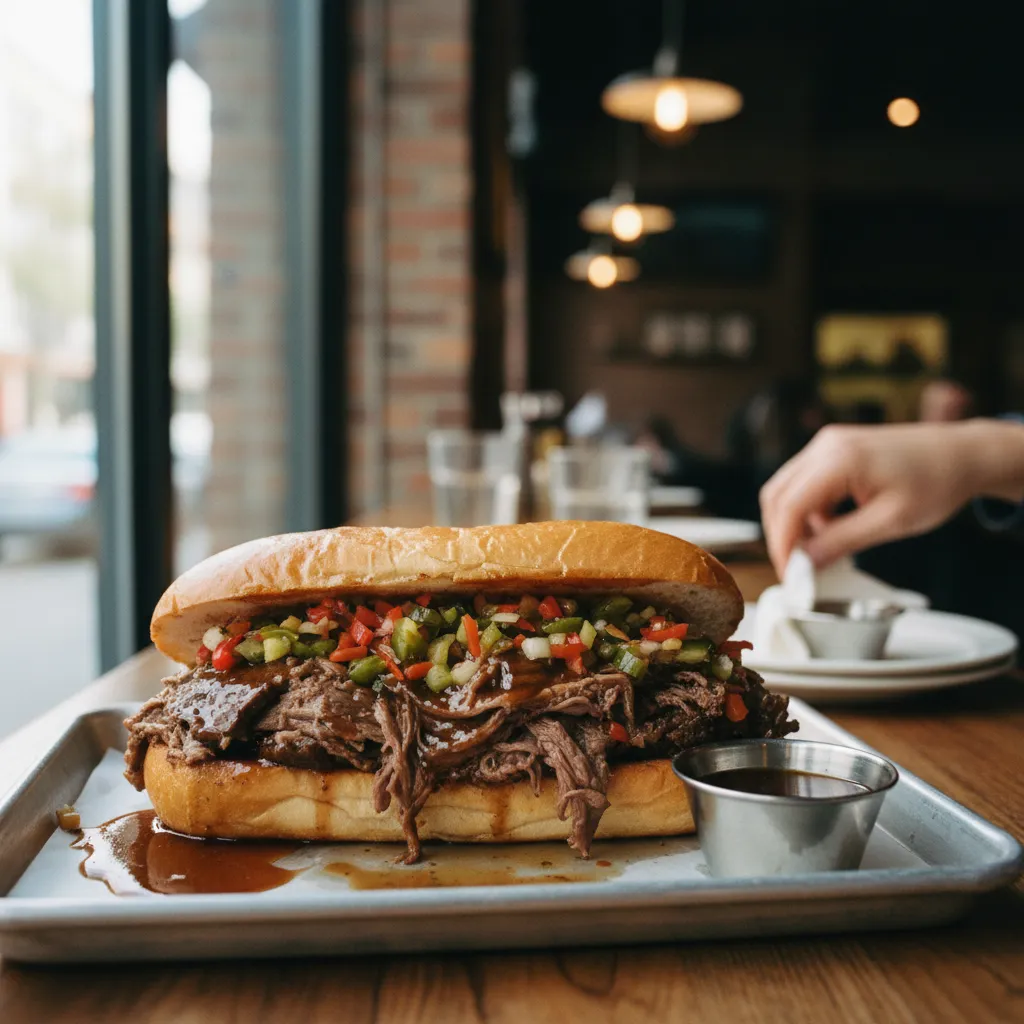 italian beef sandwich near me route detail in NYC