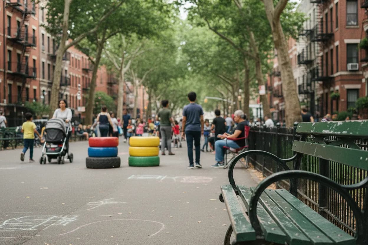Cover scene for Jackson Heights at Walking Speed: Travers Park and 34th Avenue