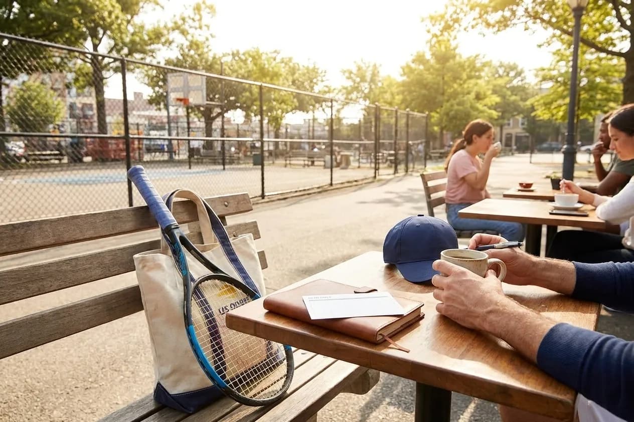 A bright Queens local-life scene connected to Jackson Koivun Focus Lessons for Quiet US Open Mornings.