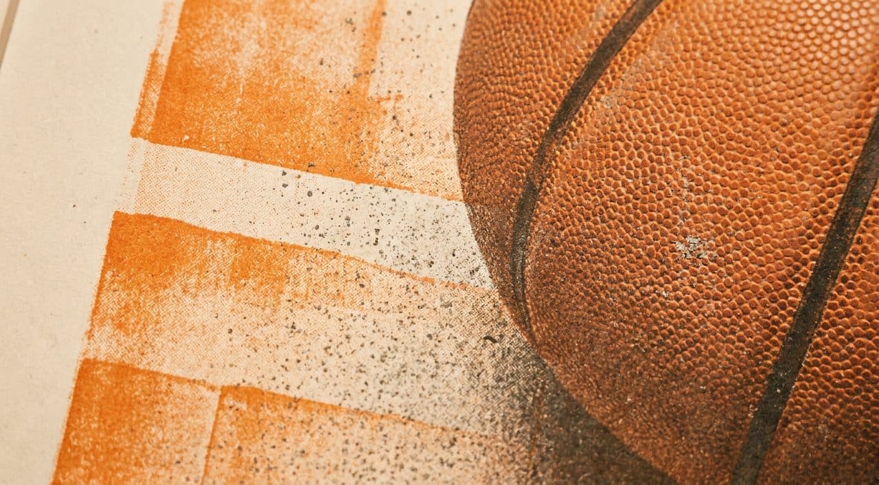 Jalen Brunson, Spike Lee and Gallery-Basement Basketball Art - scene