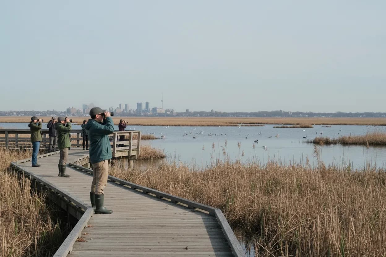 Cover scene for Jamaica Bay Wildlife Refuge: A Beginner Birding Weekend in Queens