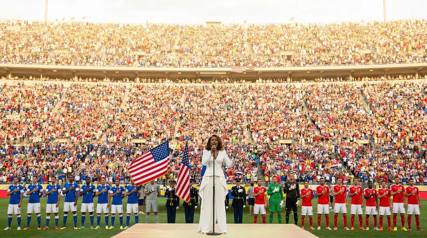 Editorial detail for Jennifer Hudson’s Anthem Set a Ceremonial Opening Tone