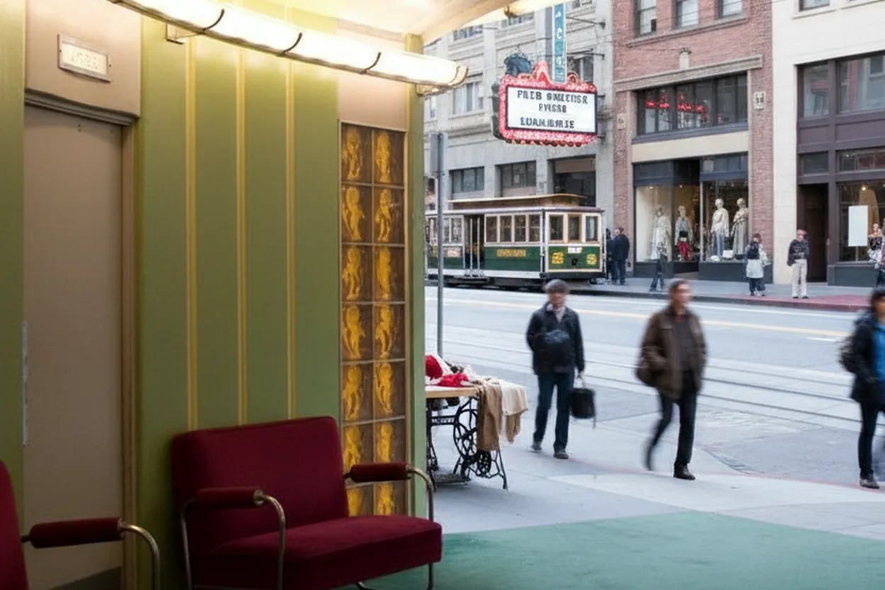San Francisco experience scene for juno temple: San Francisco Repertory Cinema and Costume Design Route