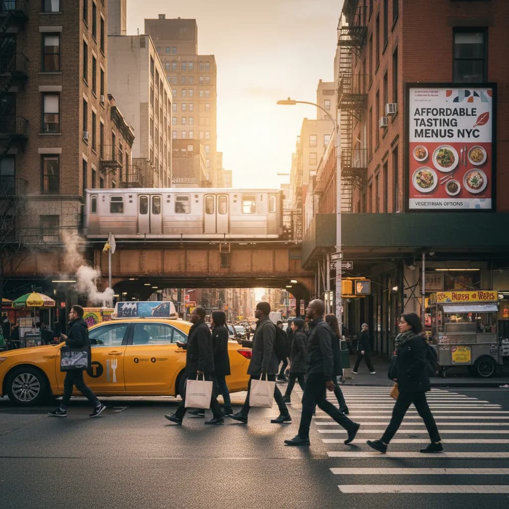 Cover image for Affordable Tasting Menus Across NYC With Vegetarian Options in NYC.
