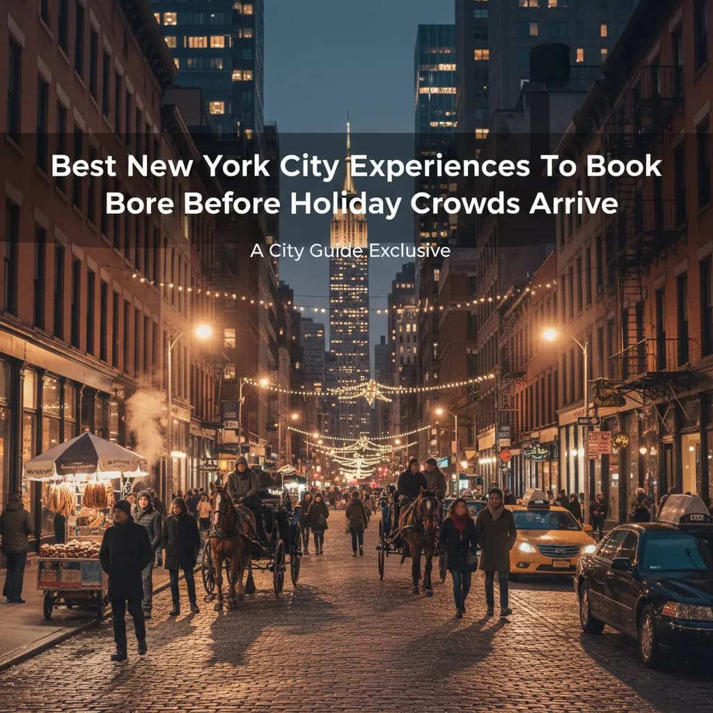 Cover image for Best NYC Experiences To Book Before Holiday Crowds Arrive in NYC.