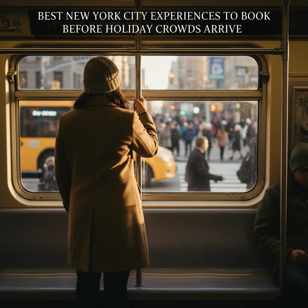 Local NYC scene for Best NYC Experiences To Book Before Holiday Crowds Arrive.