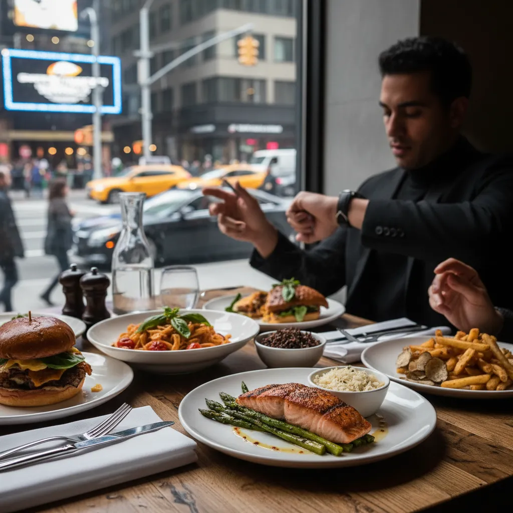 Cover image for Fast Pre-Theater Restaurants For Dinner In Under 45 Minutes in NYC.