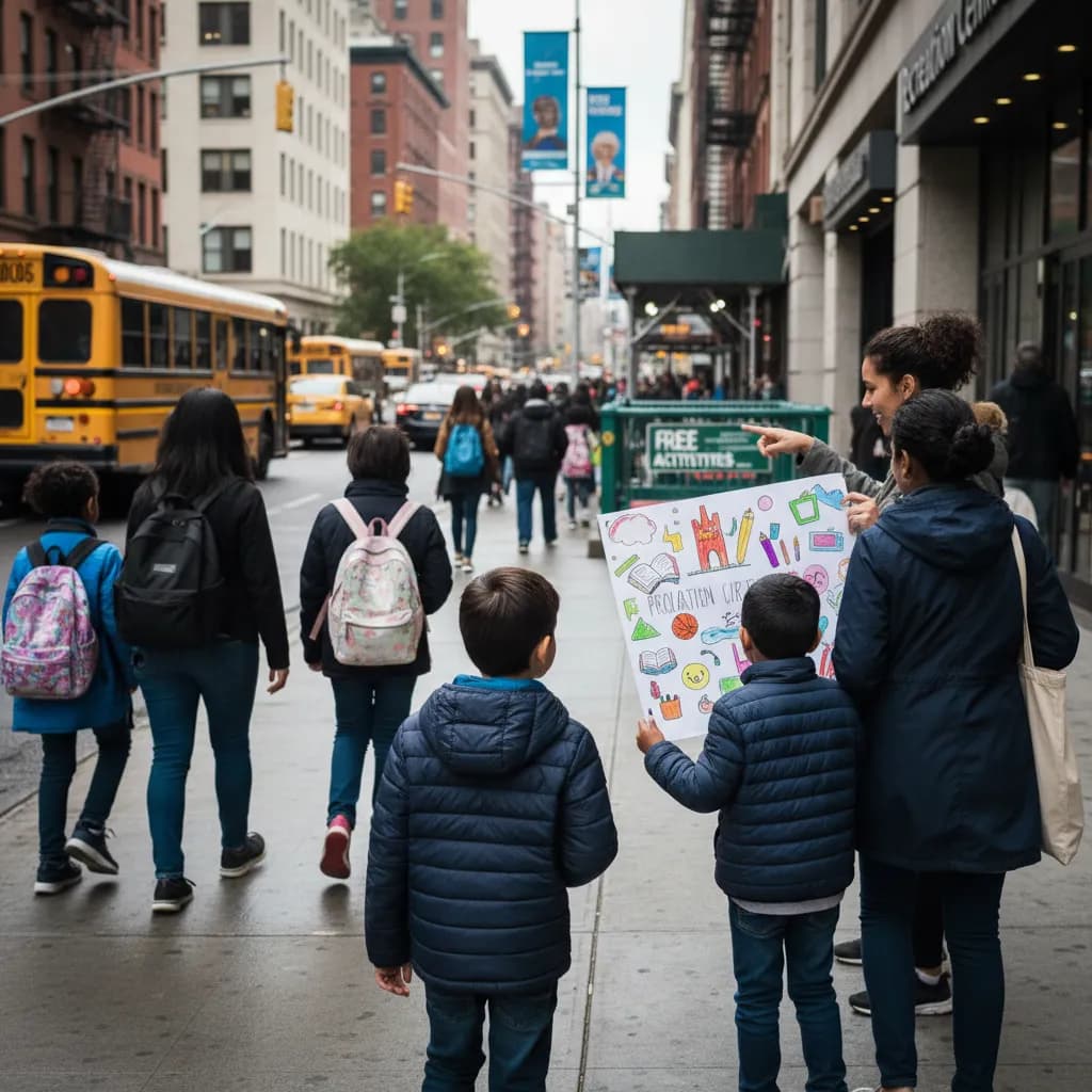 Local NYC scene for Free Indoor Activities During NYC Public-School Breaks.