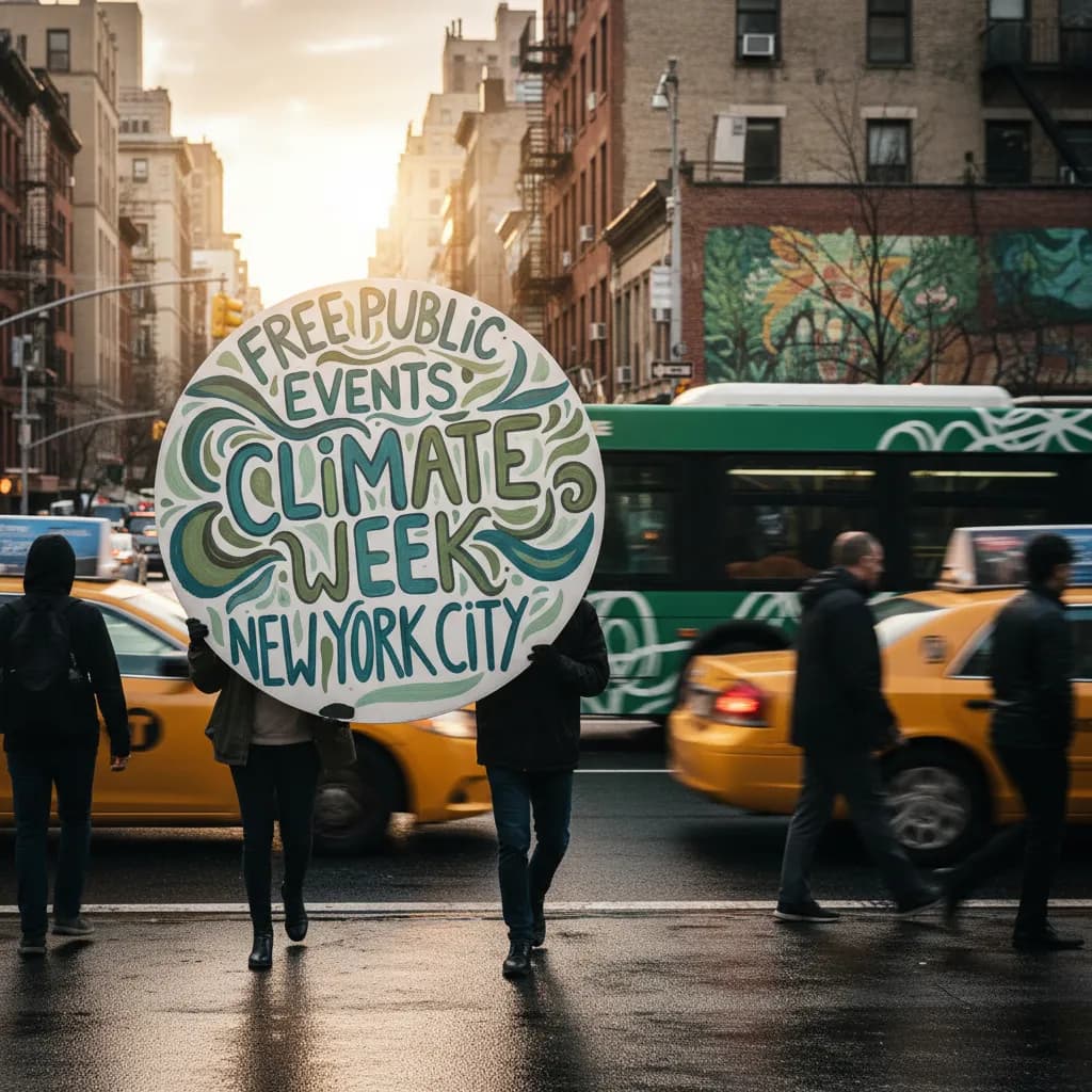 Local NYC scene for Free Public Events During Climate Week NYC.