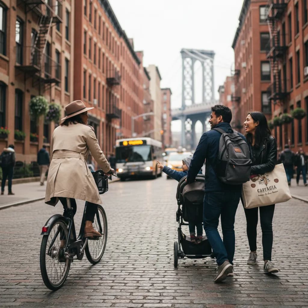Local NYC scene for Full NYC MTA Weekend Without Taking The Subway.