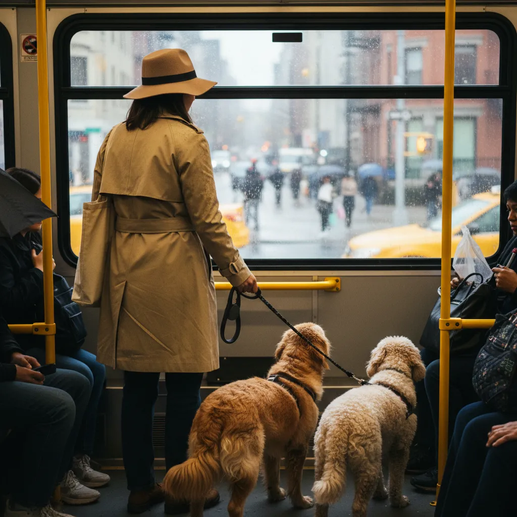 Local NYC scene for Indoor Dog-Friendly Places Across NYC For Rainy Days.